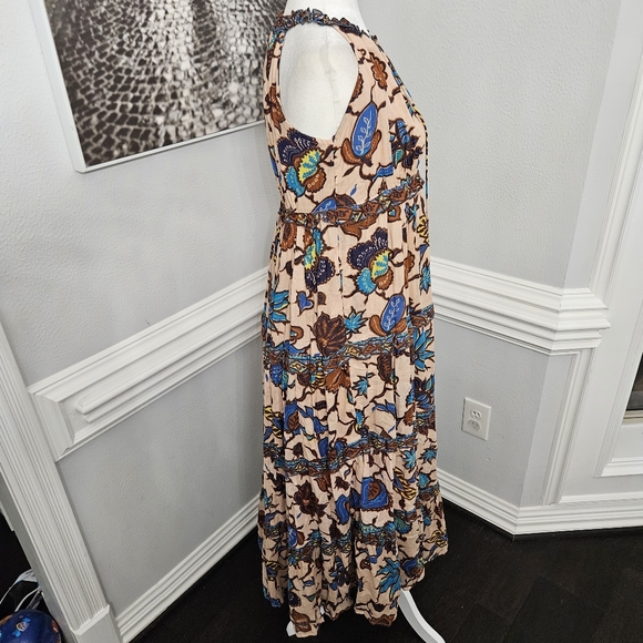 NWT Anthropologie Love The Label Boho Printed Maxi Dress Size XS P 100% cotton - Picture 8 of 13